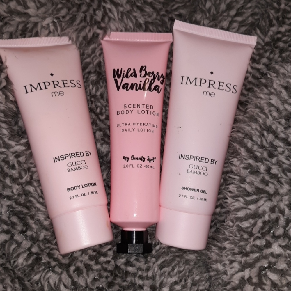 Lotions and shower gel